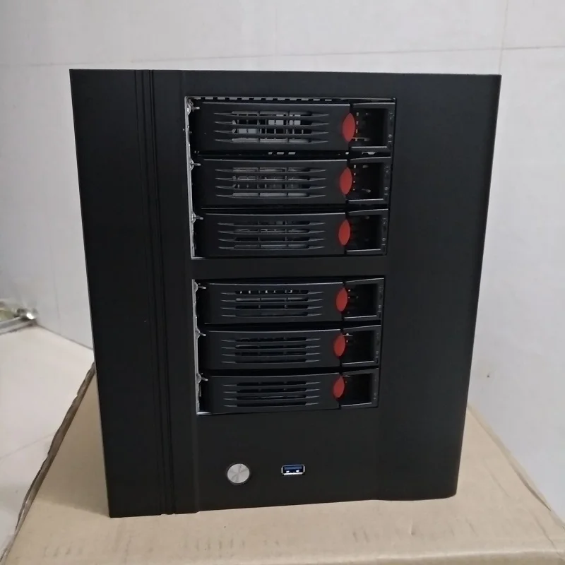 Шасси NAS с 6 пластинами кронштейн для жесткого диска хранилище данных USB3.0 чехол