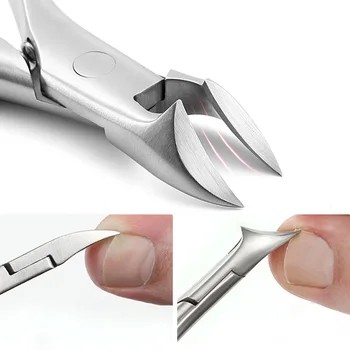 

Stainless steel nail clippers trimmer Ingrown pedicure care professional Cutter nipper tools for feet toenail paronychia improve