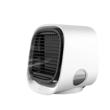 

Portable Mini Air Conditioner Conditioning Color Lights Purifier USB Desktop Air Cooling Fan Three Gear for Office Home