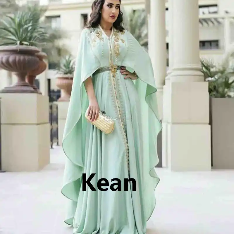 Verde Menta Marroqui Kaftan Madre De La Novia Vestidos Vestido De Noche De Pedreria Vestido De Renda Novio Madre Formal Vestido De Fiesta Aliexpress