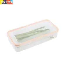 Высококачественный контейнер для еды с дренажным слоем, коробка для сохранения свежести, прозрачный материал, 2 размера, коробка для хранения еды