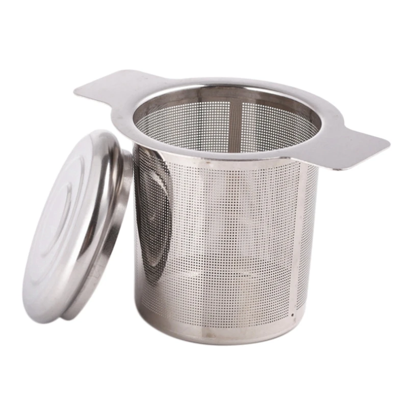 

4Pcs Stainless Steel Tea Infusers Double Handles Fine Mesh Durable Reusable Tea Steeper Tea Strainer for Mug Cup Tea Pot