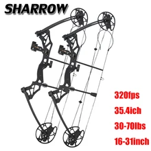 1 Набор 30-70 фунтов комбинированный лук IBO 320 fps для охоты, рыбалки, стрельбы 16-31 дюймов, длина для стрельбы из лука, спортивный лук и стрела