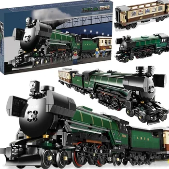 

1109Pcs 21005 Emerald Night Train Compatible with 10194 Maersk Train Advanced Model Series Building Blocks Children's Toys