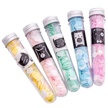 

Portable Tube Paper Soap Petals for Travel Scented Soap Flakes Child Hand Washing Soaps Handmade Disinfection Soap Random