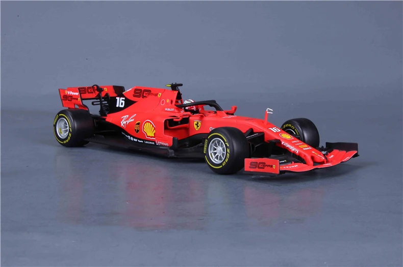 Bburago 1:18 F1 SF90#5 Sebastian Vettel#16 Charles Leclerc гоночный литой автомобиль