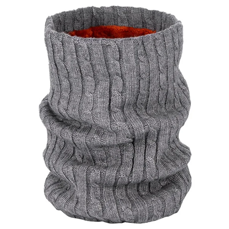 Модный зимний шарф для женщин и мужчин, вязаный детский шарф-кольцо, детский шарф, хлопковый плотный шарф-воротник для девочек