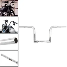 Универсальный 1" Rise 25 мм хромированный руль мотоцикла с высокой ручкой для Harley Sportster Bobber Honda Yamaha Suzuki