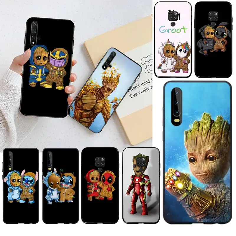 

HPCHCJHM interesting Black TPU Soft Rubber Phone Cover for Huawei P40 P30 P20 lite Pro Mate 20 Pro P Smart 2019 prime