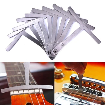 

IRIN 9Pcs/set Guitar Metal Luthier Stainless Steel Tools Under String Radius Gauge luthier tools bass strings Repair Set