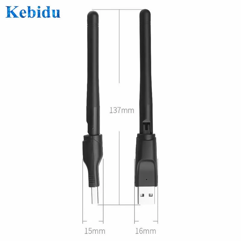 Беспроводная сетевая карта kebidu USB 2 0 Wi Fi 150M 802 11 b/g/n LAN антенный адаптер с антенной