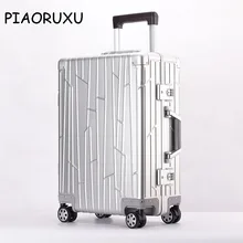 Piaoruxu 2" 24" дюймов Алюминиевый Спиннер Дорожный чемодан тележка для ручного багажа с колесом