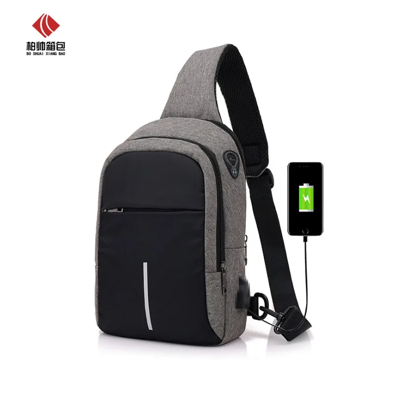 

2019 New Style Korean-style Men Chest Pack Outdoor Sports Shoulder Bag Multi-functional Small Shoulder Bag