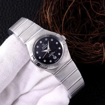

Omega- Luxury Brand Ceramic Bezel Mens AAA Mechanical SS 007 Automatic Movement Men Watch Designer Watches Wristwatches 6331