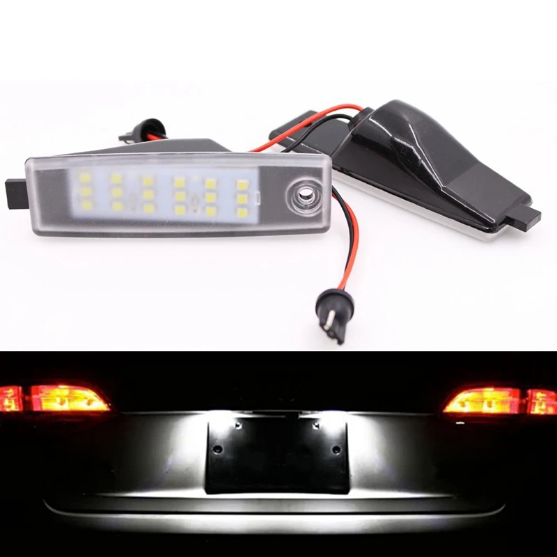 

White Led Number License Plate Light Replacement For Toyota Hiace Hi-Ace H200 2004-2012 Car Accessories