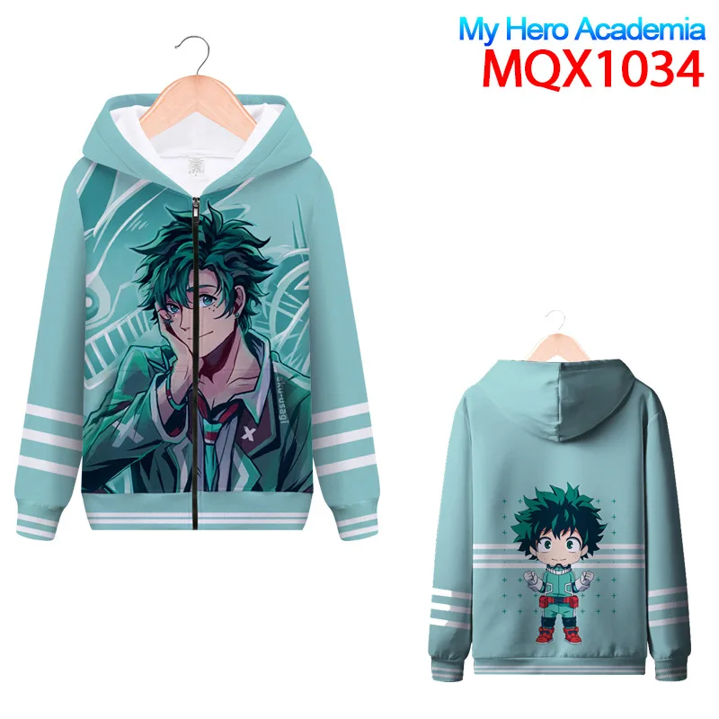 Форменная куртка для косплея «My Hero Academy Izuku Midoriya», костюмы с 3D принтом для детей и взрослых, толстовки с капюшоном Bakugou Katsuki