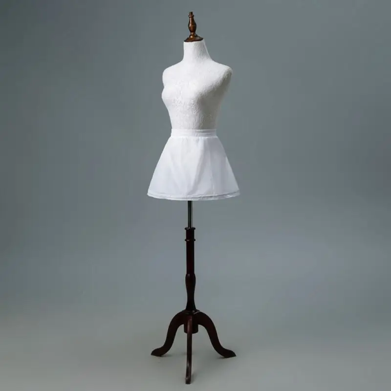 Детская винтажная короткая белая балетная юбка-пачка с цветочным узором для девочек, юбка-пачка, 1 обруч, 1 слой, полускользящая эластичная резинка на талии