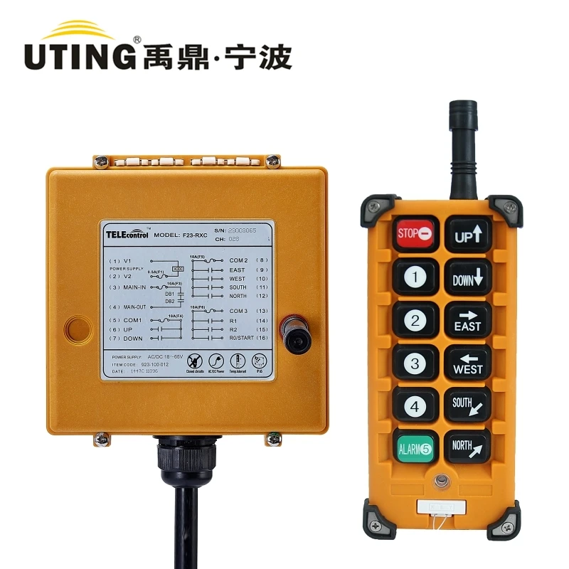 Telecontrol F23-A++ industrial radio remote control AC/DC universal wireless control for crane 1transmitter 1receiver