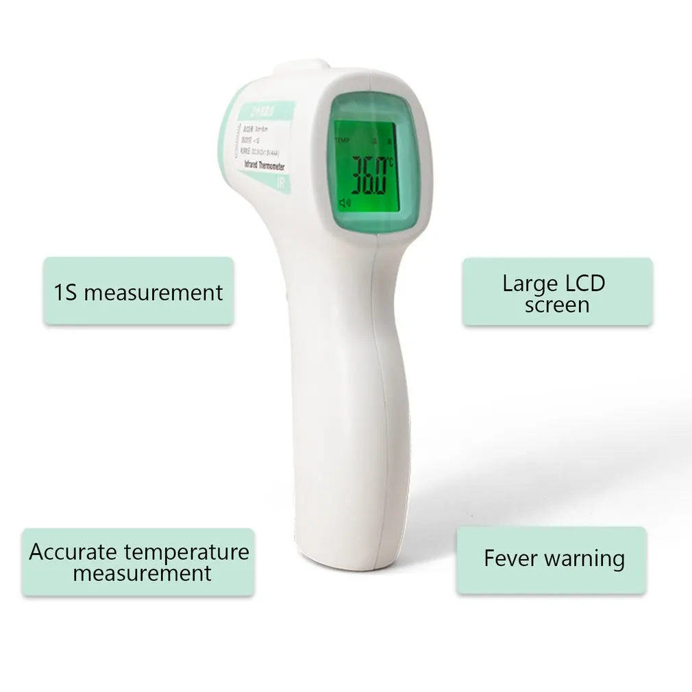 

In Stock Digital Thermometer Infrared Baby Adult Forehead Non-contact Infrared Thermometer LCD Backlight Termometro Infravermelh
