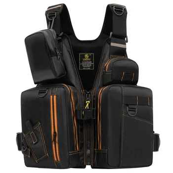 

Waterproof Fishing Life Jacket Photography Reflective Outdoor Sport Life Vest Multi Pockets Buoyancy Unisex Safety Jacket