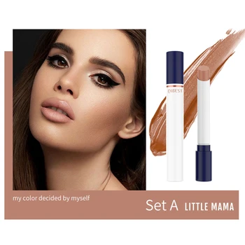 

4 Colors Matte Velvet Cigarette Lipstick Fog Surface Sexy Nude Lipstick Long Lasting Makeup Set Liquid Lip Glaze Hot Sale