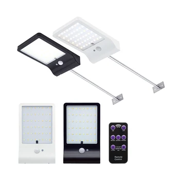 

1 x LED Solar Light PIR Motion Sensor 48leds With Remote Control Dimmable 3 Modes Waterproof Wall Lamp For Outdoor Garden Street