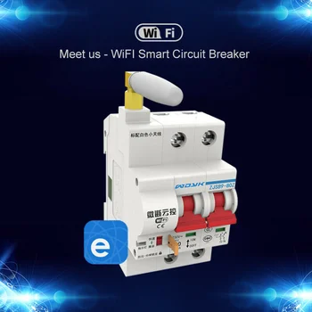 

WiFi Smart Circuit Breaker App Remote Control Automatic Switch Overload Circuit Protection LKS99