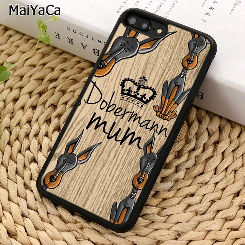 MaiYaCa Dobermann mum dobermann pinscher Phone Case For iPhone X XR XS 11 12 13 Pro MAX 5 6 7 8 Plus Samsung Galaxy S8 S9 S10 | Мобильные