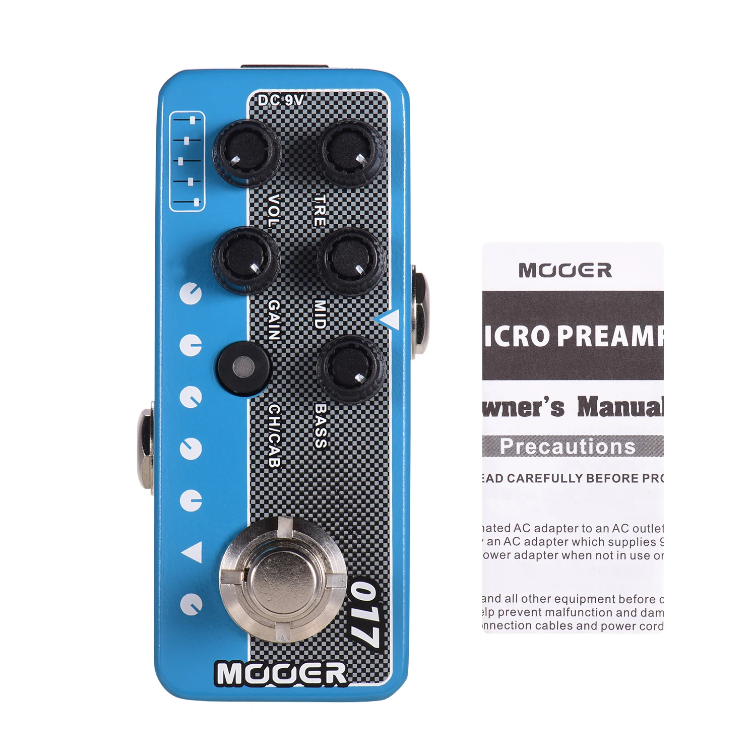 Mooer MICRO PREAMP серия 017 CALI-MKIV цифровой предусилитель гитарная педаль моделирования кабинета двойной Каналы 3-полосный