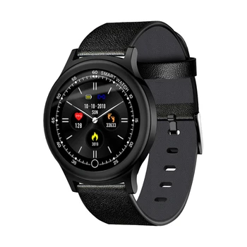 

Ravi Q28 Gentle Style Smart Watch Round Display Blood Pressure Monitor Sports Heart Rate Pedometer Smartwatch for Men Women