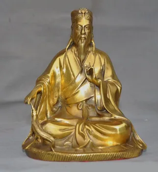

christmas China Brass Military strategist politician Loyalists Wise man Zhuge Liang statue new Year
