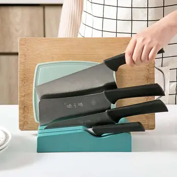 

ABS Kitchen Storage Rack Organizer Knife Holder Block Cutting Board Holder Drainer Stand Storage Shelves Household Save Space
