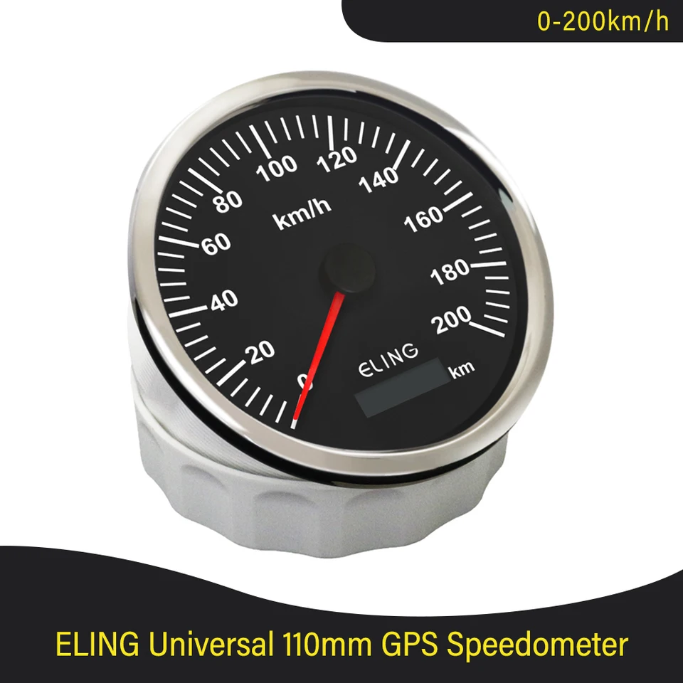 Digitaler GPS Tachometer 110mm - Universal 0-200 Km/h Wasserdicht IP67