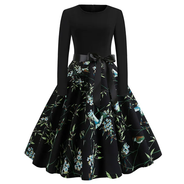 Winter-Christmas-Dresses-Women-50S-60S-Vintage-Robe-Swing-Pinup-Elegant-Party-Dress-Long-Sleeve-Casual.jpg_.webp_640x640 (20)