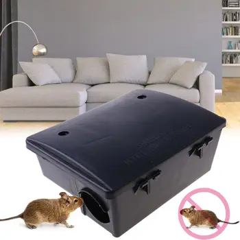 

Professional Home Rat Mouse Rodent Bait Block Trap Station Box Case with Key Trappola per topi Past na krysy