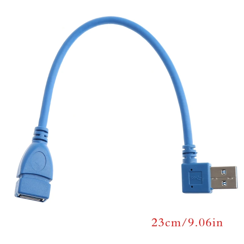 USB 3,0 A левый/правый угол 90 градусов адаптер «Папа-мама» кабель удлинитель