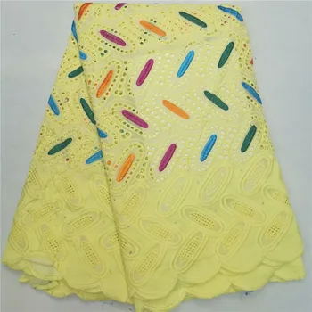 

New arrival wedding/party apparel material embroidery African cotton lace fabric NCH40