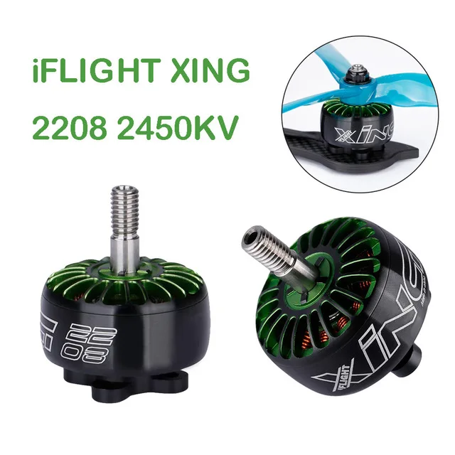 2 шт. iFlight XING 2208 бесщеточный двигатель rc Дрон аксессуары 1700/1800/2150 kv для FPV RC Дрон бесщеточный мотор 2-6S Y727 - Цвет: Синий