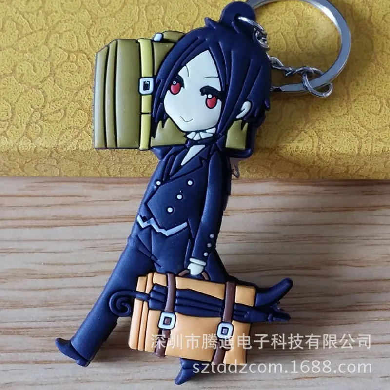 Черный Дворецкий японский мультфильм ПВХ брелок Ciel Phantomhive Себастиан микаелис