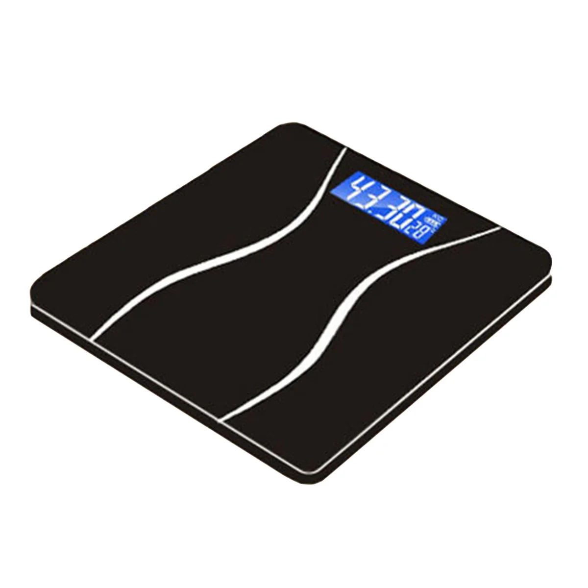 180KG Digital Weighing Scale Electronic USB Rechargeable Weight Scale with Temperature Display