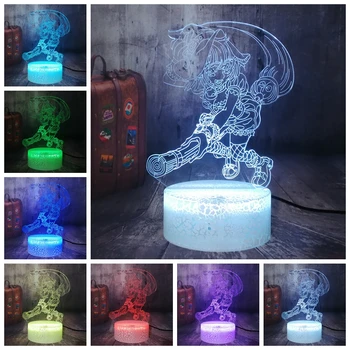 

Witch 3D LED Illusion Night Light 7 Colors Bulbing Sensor Lighting Witch Table Lamp for Home Bedroom Decor Baby Kids lamp Toys