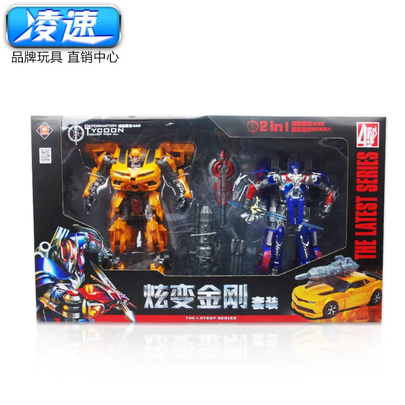 

Hot Sales Children'S Educational Transformation Hornets Giant Jingang Robot Models Toy-in-Gift 3-in-1