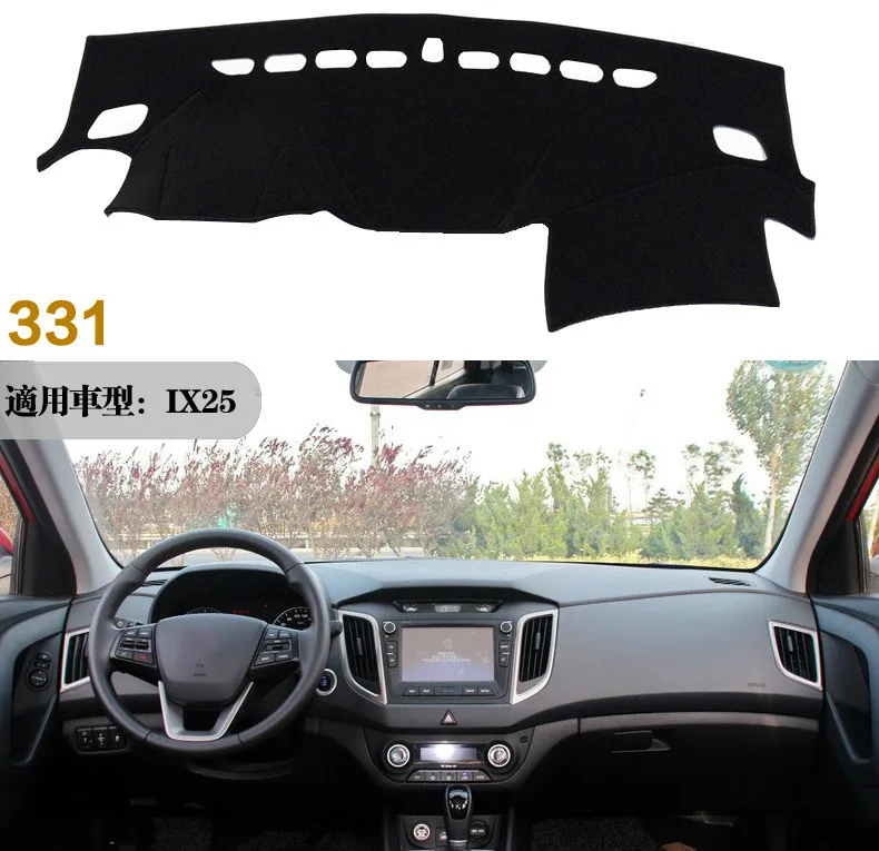 For Hyundai IX25 Creta 2014-2018 Right and Left Hand Drive Car Dashboard Covers Mat Shade Cushion Pad Carpets Accessories