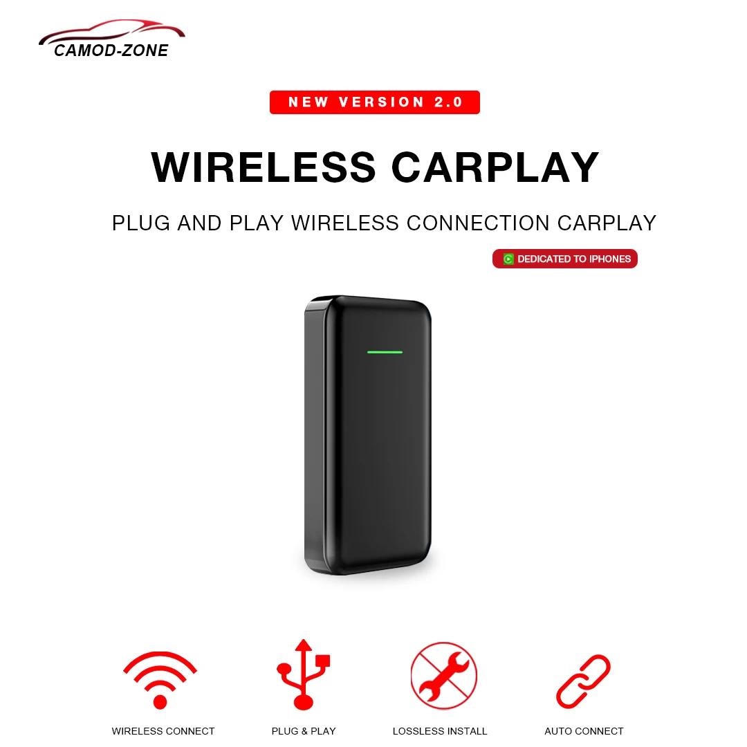 US $86.19 20 Wireless CarPlay Box Activator USB Convert factory wired CarPlay to wireless CarPlay RCD330 RCD360 with Carplay For VW Car