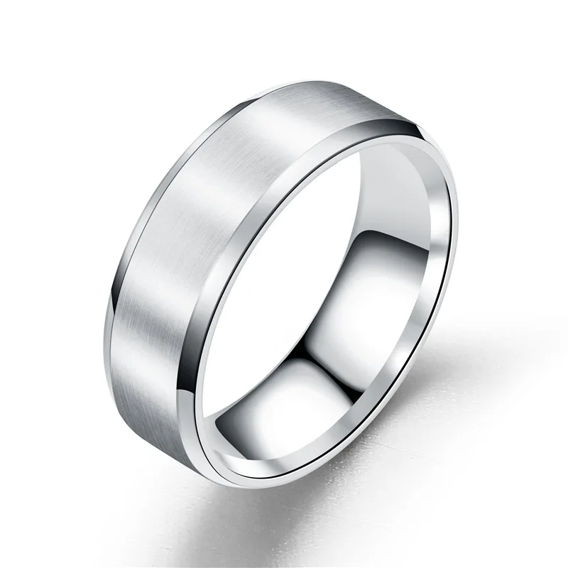 Кольцо мужское титановое кольцо из черного золота