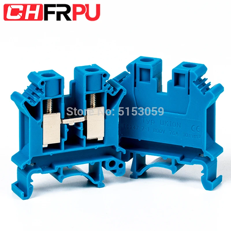 5 шт. UK-10N Универсальный соответствующий стандарту din рейка крепление клеммы винтовые Тип разъем Электрический обжимной концевик