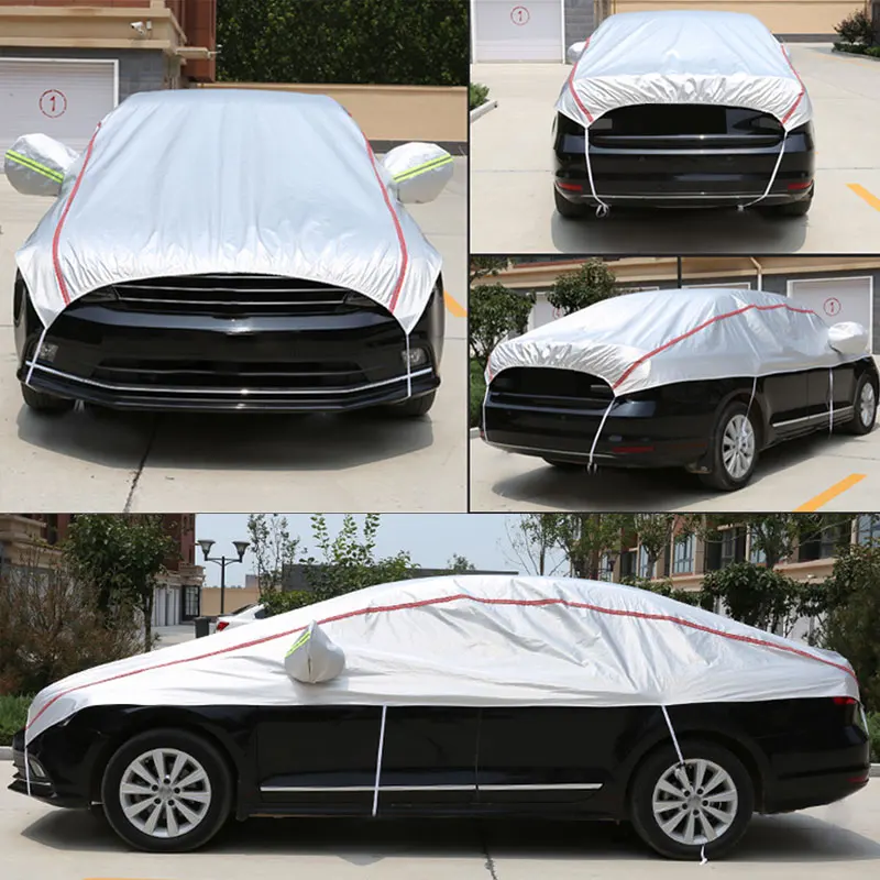 Car Cover SEAMETAL Car Cover Oxford Cloth Waterproof Sunshade/Snow Cover Outdoor Windproof Sun Protection Universal For Sedan Suv
