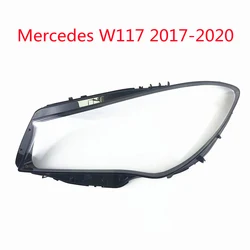 Farol capa da lâmpada sombra frente farol vidro formercedes benz w117 cla 180 200 220 250 260 2017 2018 2019 2020 lente do farol