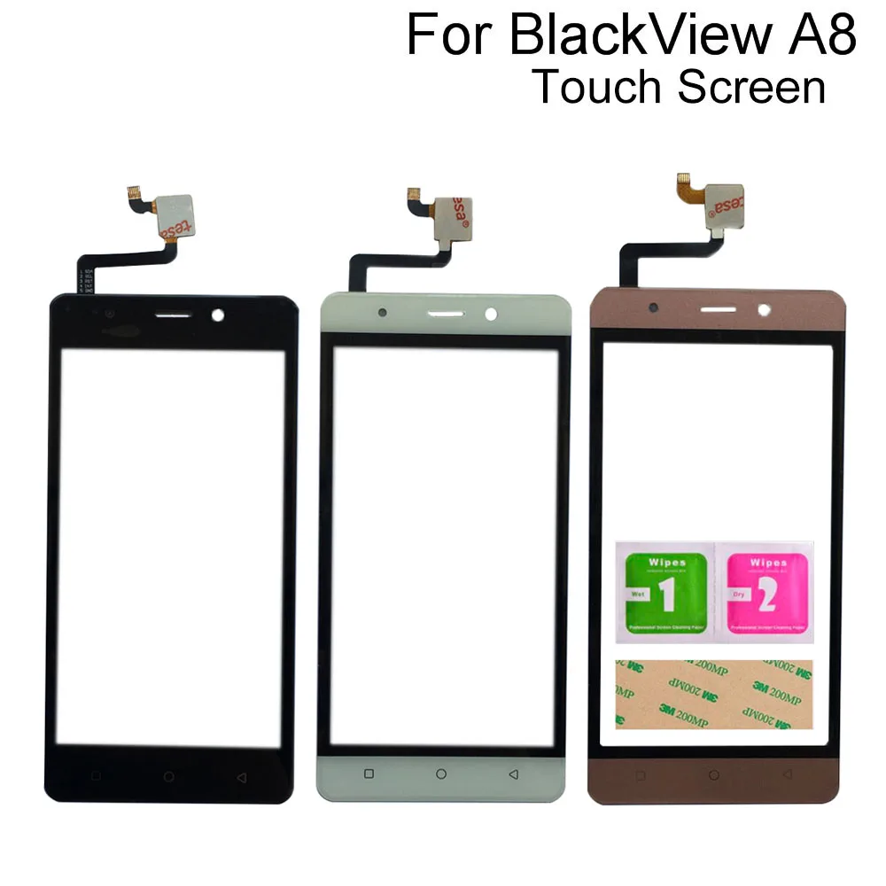 

For Blackview A8 Touch Screen Digitizer Panel Sensor Touchscreen Mobile Phone Touch Panel Front Glass Tape