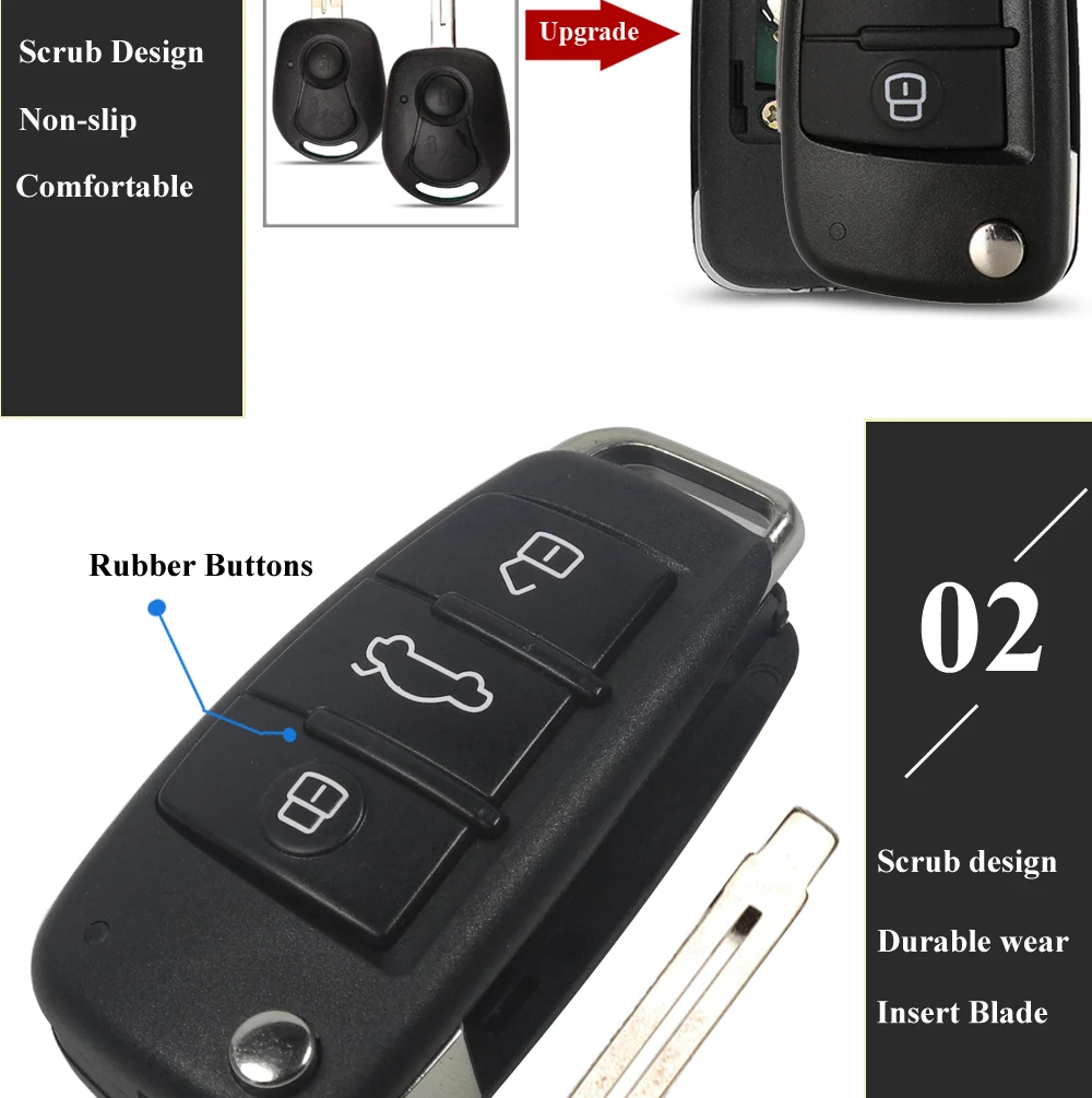Keyforkess 315 Mhz/447 Mhz Chiave a Distanza per Ssangyong Rexton RX7 Actyon Kyron Uncut Lama Key Fob Sostituzione - H0f6497e13d164aa486dbaff2ddb4435eW